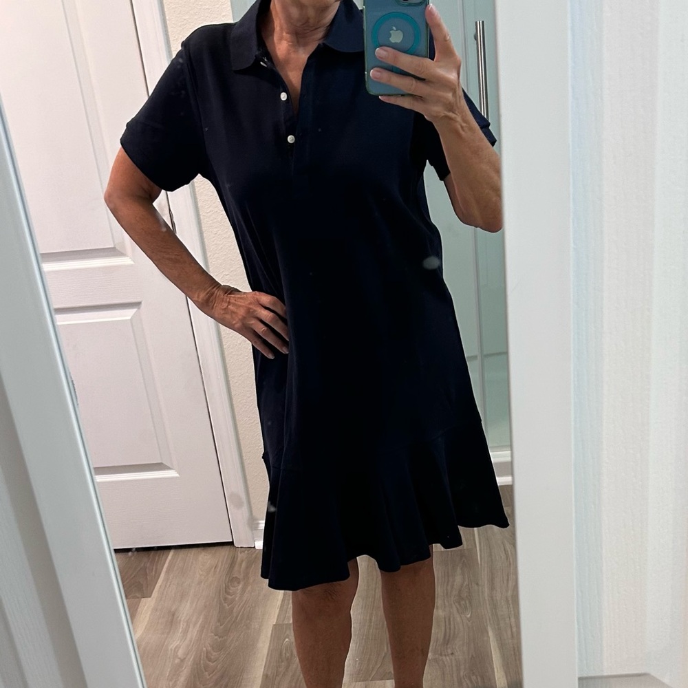 Elegant Navy Polo Dress